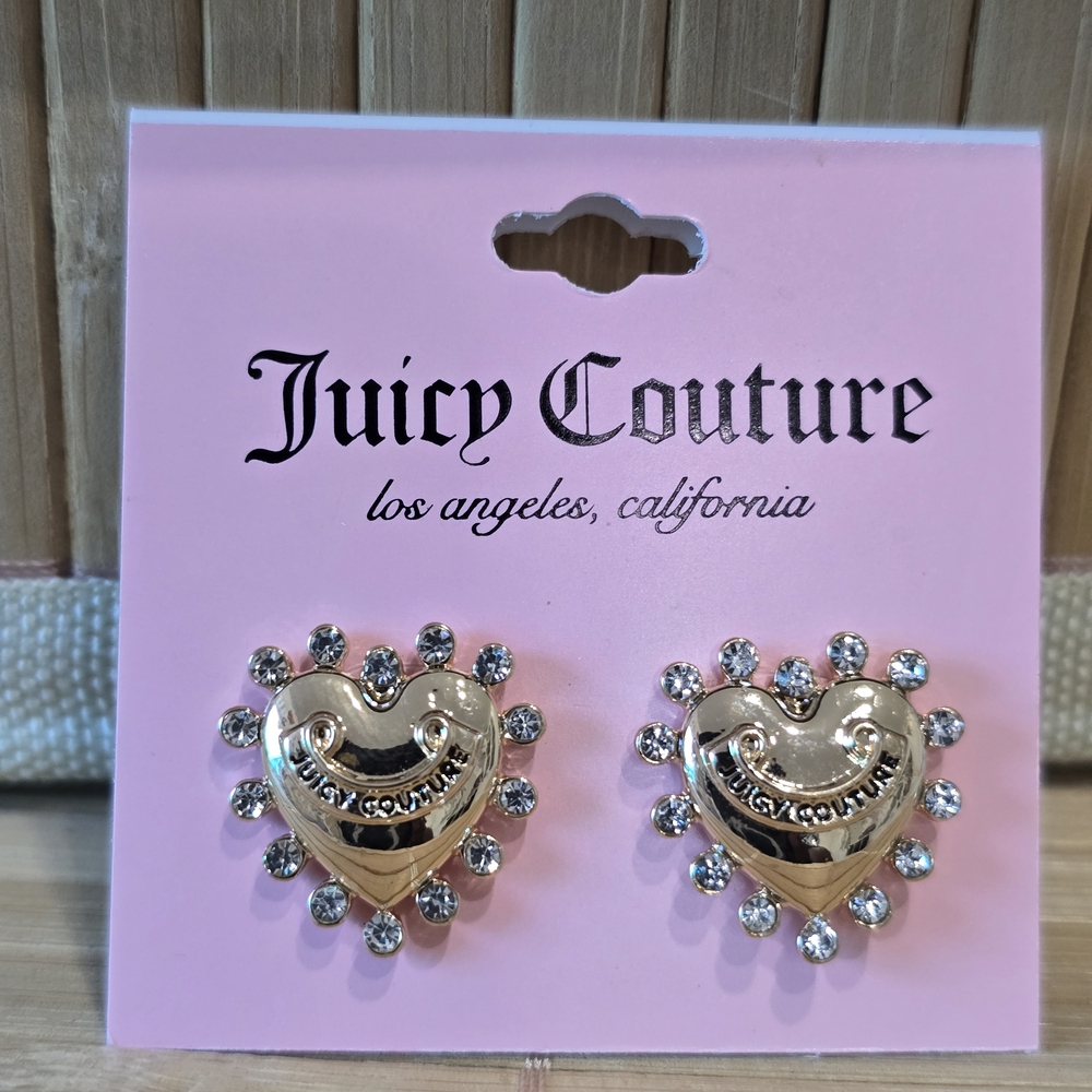 Juicy Couture Gold Heart Earrings
